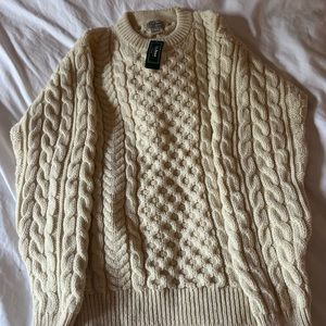 NWT LL Bean fisherman sweater